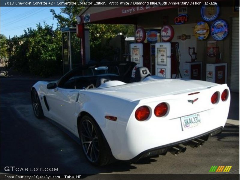 Arctic White / Diamond Blue/60th Anniversary Design Package 2013 Chevrolet Corvette 427 Convertible Collector Edition