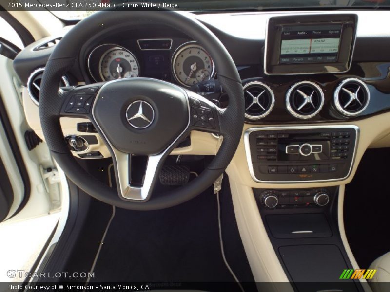 Cirrus White / Beige 2015 Mercedes-Benz GLA 250 4Matic