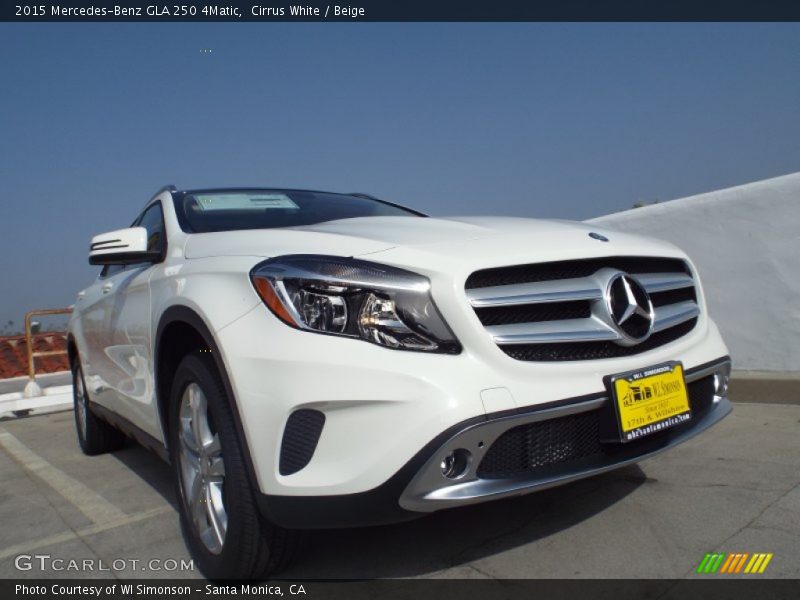 Cirrus White / Beige 2015 Mercedes-Benz GLA 250 4Matic
