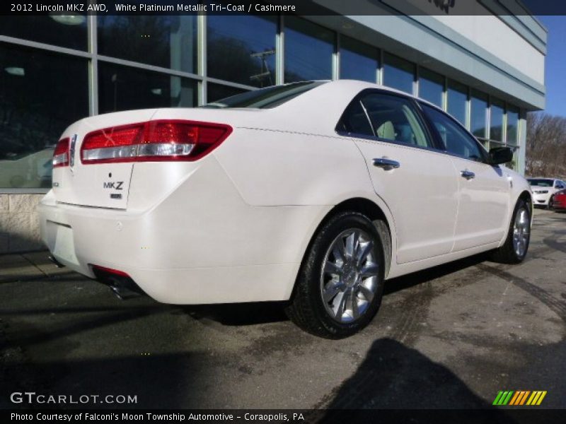 White Platinum Metallic Tri-Coat / Cashmere 2012 Lincoln MKZ AWD