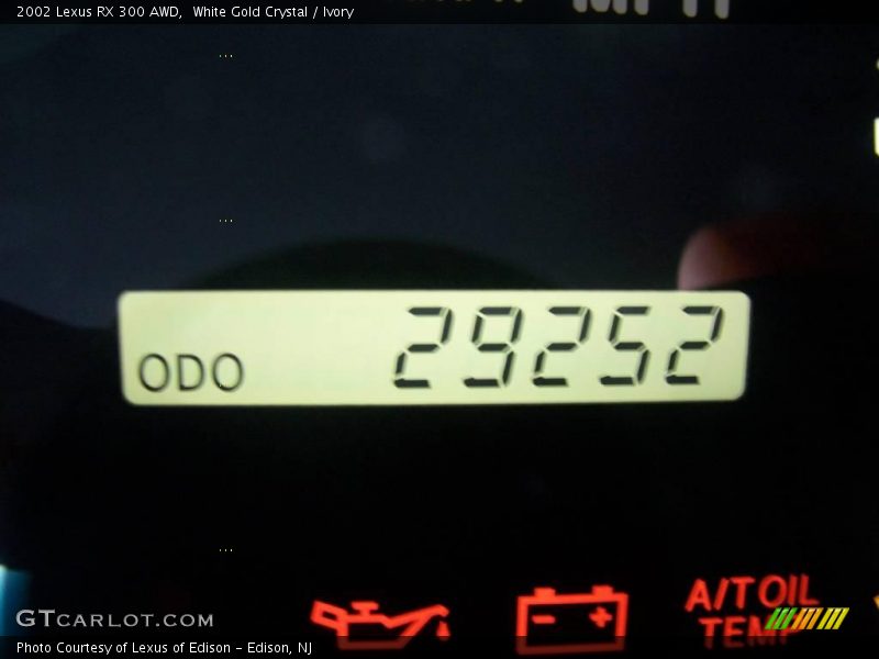 White Gold Crystal / Ivory 2002 Lexus RX 300 AWD