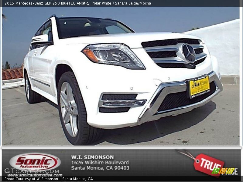 Polar White / Sahara Beige/Mocha 2015 Mercedes-Benz GLK 250 BlueTEC 4Matic