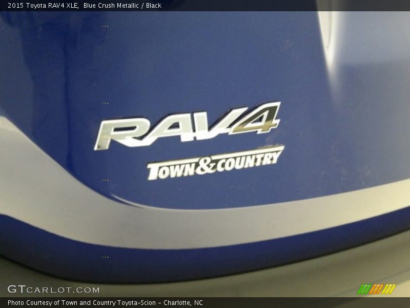 Blue Crush Metallic / Black 2015 Toyota RAV4 XLE