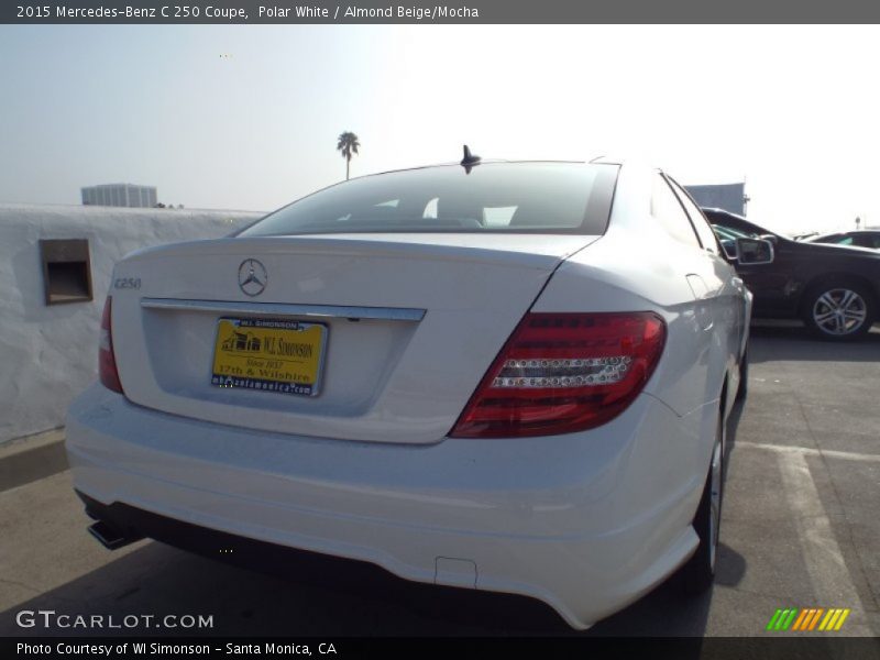 Polar White / Almond Beige/Mocha 2015 Mercedes-Benz C 250 Coupe
