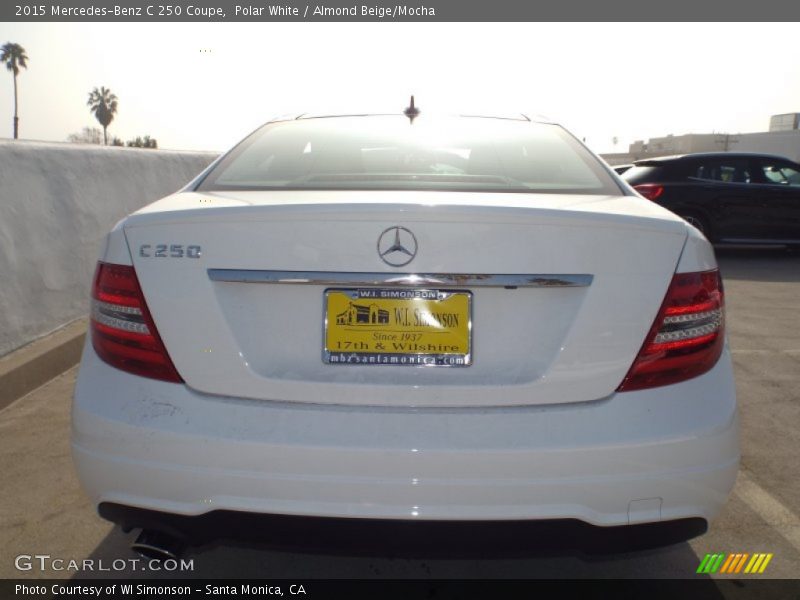 Polar White / Almond Beige/Mocha 2015 Mercedes-Benz C 250 Coupe