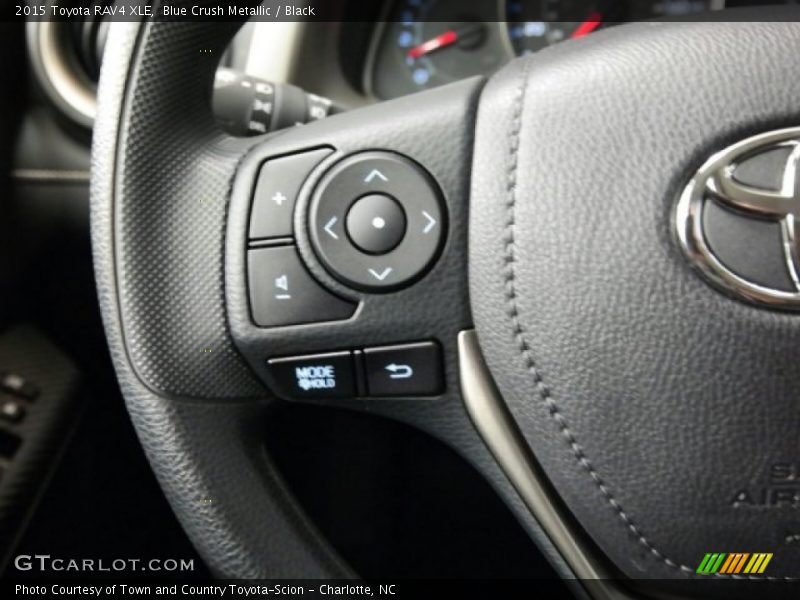 Blue Crush Metallic / Black 2015 Toyota RAV4 XLE