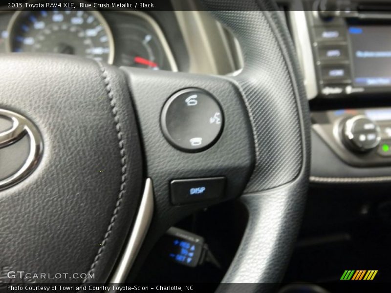 Blue Crush Metallic / Black 2015 Toyota RAV4 XLE