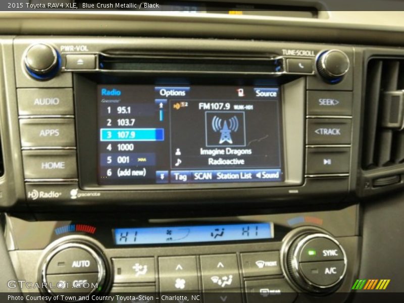 Controls of 2015 RAV4 XLE
