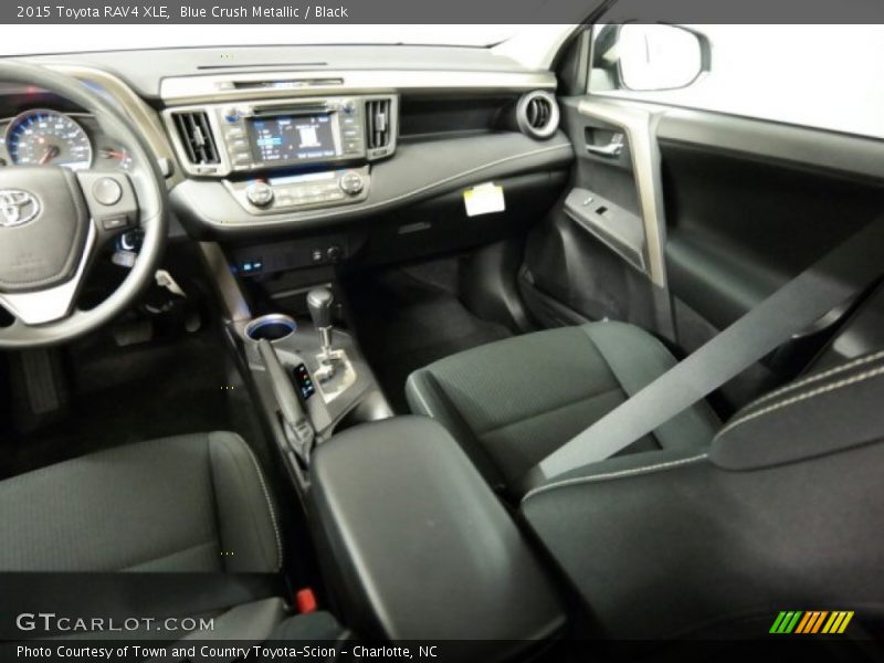 Blue Crush Metallic / Black 2015 Toyota RAV4 XLE