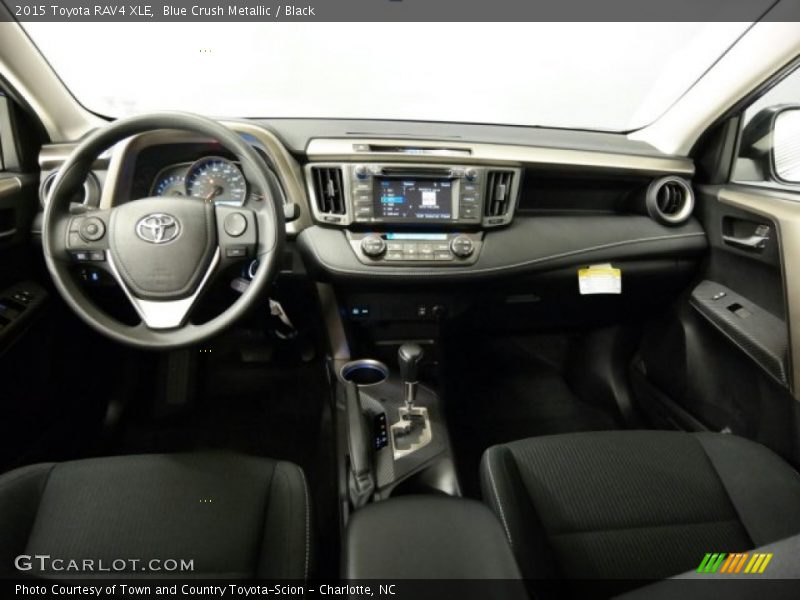 Blue Crush Metallic / Black 2015 Toyota RAV4 XLE
