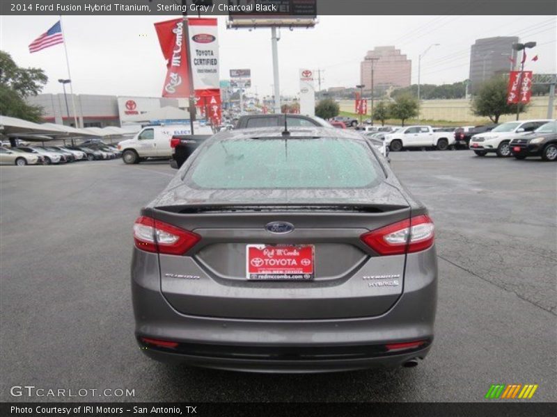 Sterling Gray / Charcoal Black 2014 Ford Fusion Hybrid Titanium