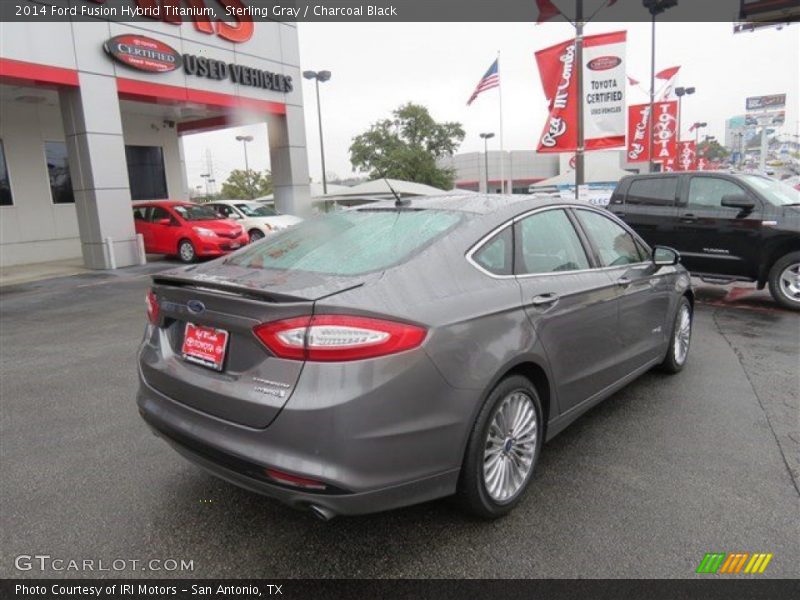 Sterling Gray / Charcoal Black 2014 Ford Fusion Hybrid Titanium