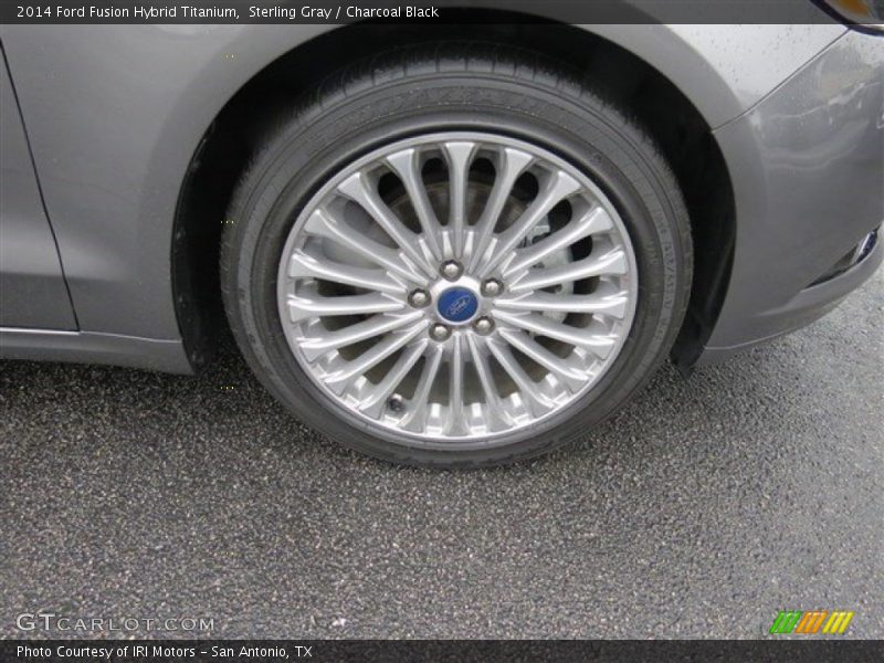 Sterling Gray / Charcoal Black 2014 Ford Fusion Hybrid Titanium