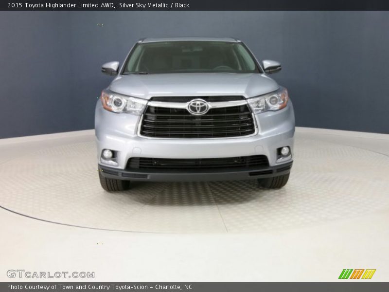 Silver Sky Metallic / Black 2015 Toyota Highlander Limited AWD