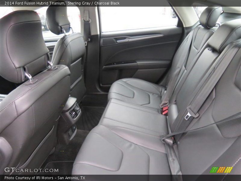 Sterling Gray / Charcoal Black 2014 Ford Fusion Hybrid Titanium