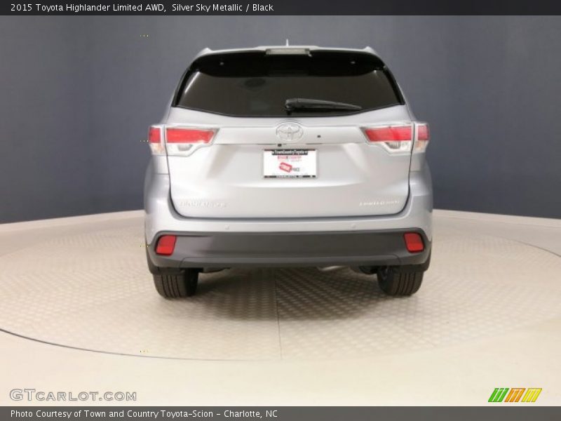 Silver Sky Metallic / Black 2015 Toyota Highlander Limited AWD