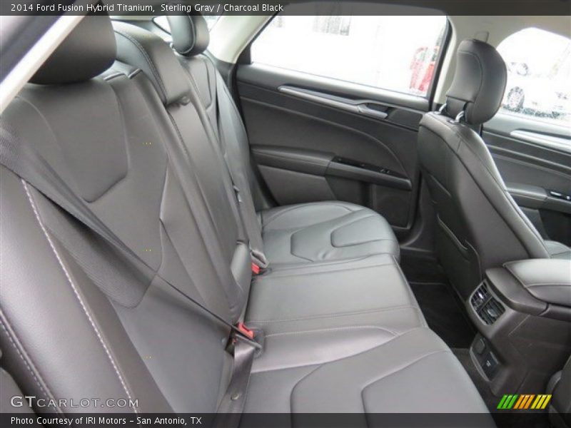 Sterling Gray / Charcoal Black 2014 Ford Fusion Hybrid Titanium