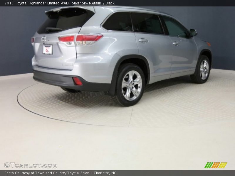 Silver Sky Metallic / Black 2015 Toyota Highlander Limited AWD
