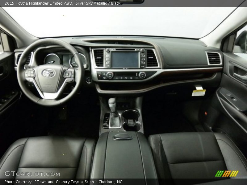 Silver Sky Metallic / Black 2015 Toyota Highlander Limited AWD