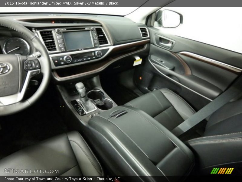 Silver Sky Metallic / Black 2015 Toyota Highlander Limited AWD