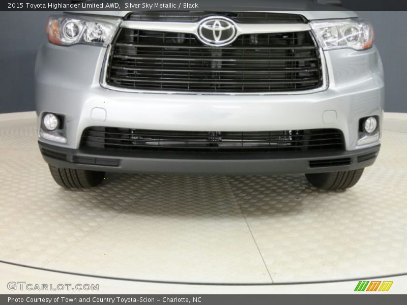 Silver Sky Metallic / Black 2015 Toyota Highlander Limited AWD