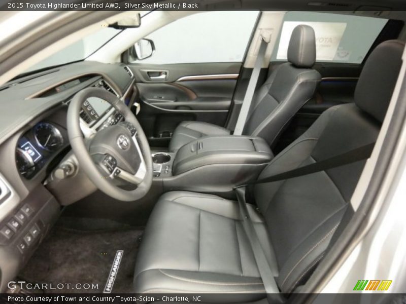 Silver Sky Metallic / Black 2015 Toyota Highlander Limited AWD