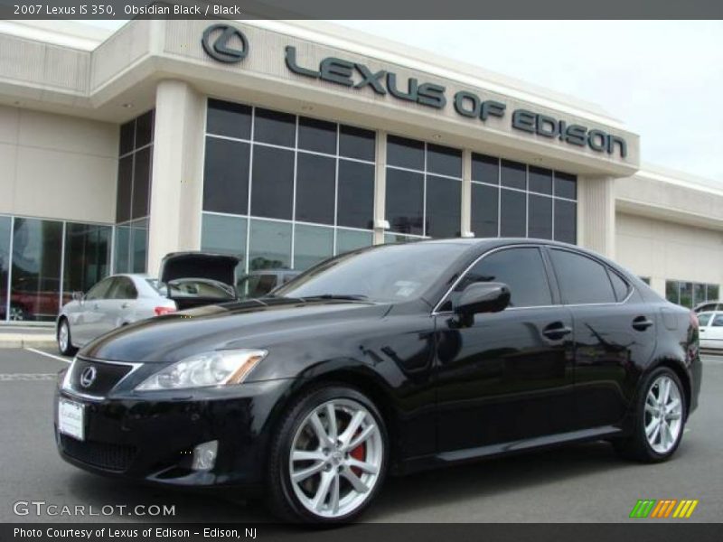 Obsidian Black / Black 2007 Lexus IS 350