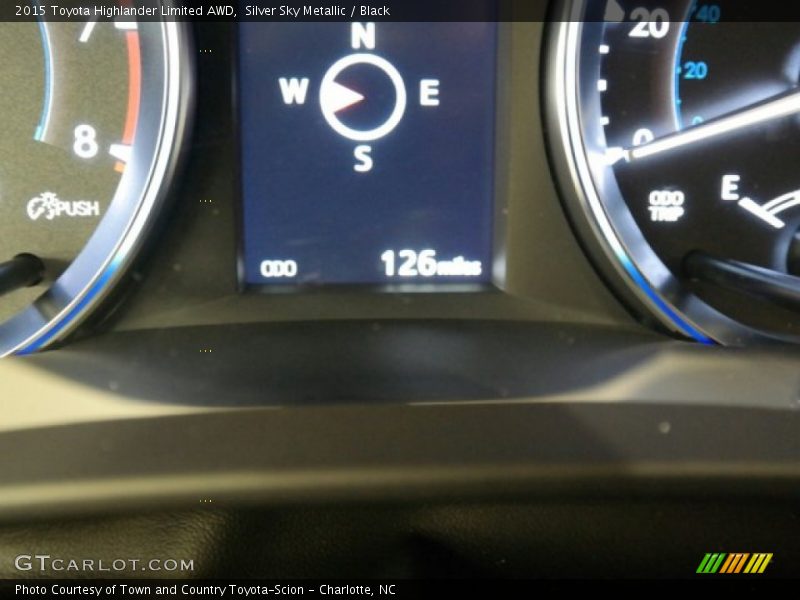 Silver Sky Metallic / Black 2015 Toyota Highlander Limited AWD