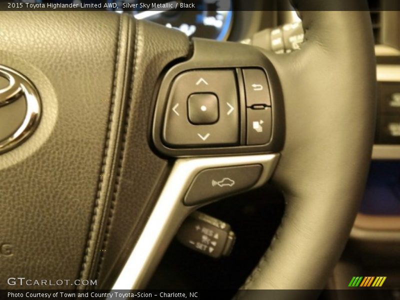 Silver Sky Metallic / Black 2015 Toyota Highlander Limited AWD