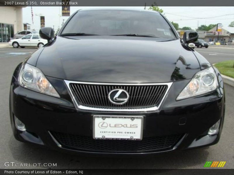 Obsidian Black / Black 2007 Lexus IS 350