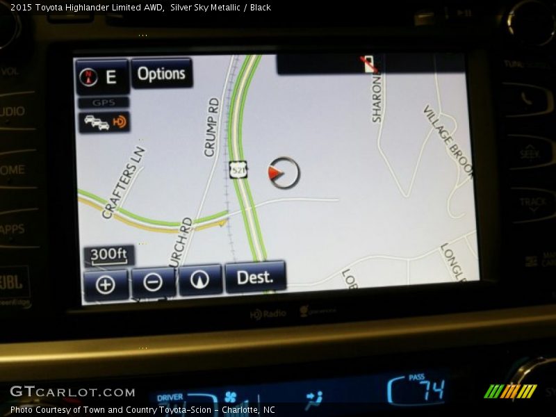 Silver Sky Metallic / Black 2015 Toyota Highlander Limited AWD