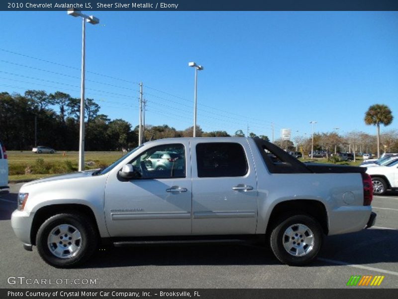 Sheer Silver Metallic / Ebony 2010 Chevrolet Avalanche LS