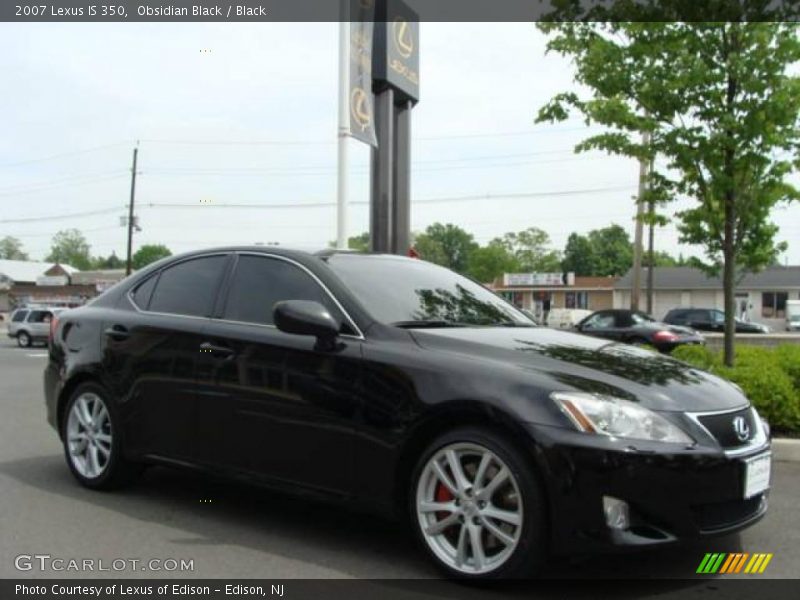 Obsidian Black / Black 2007 Lexus IS 350