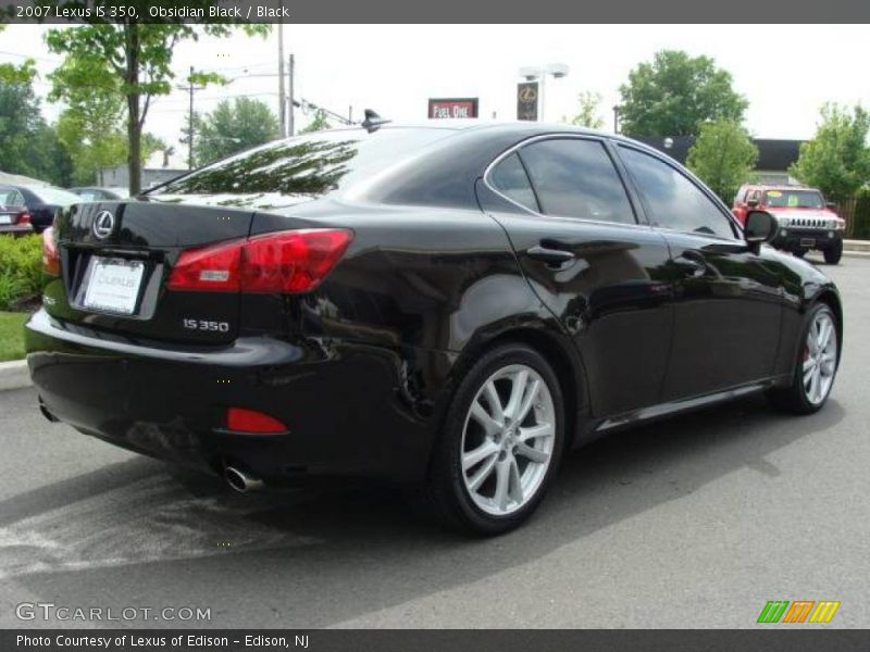 Obsidian Black / Black 2007 Lexus IS 350
