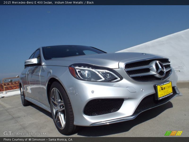 Iridium Silver Metallic / Black 2015 Mercedes-Benz E 400 Sedan