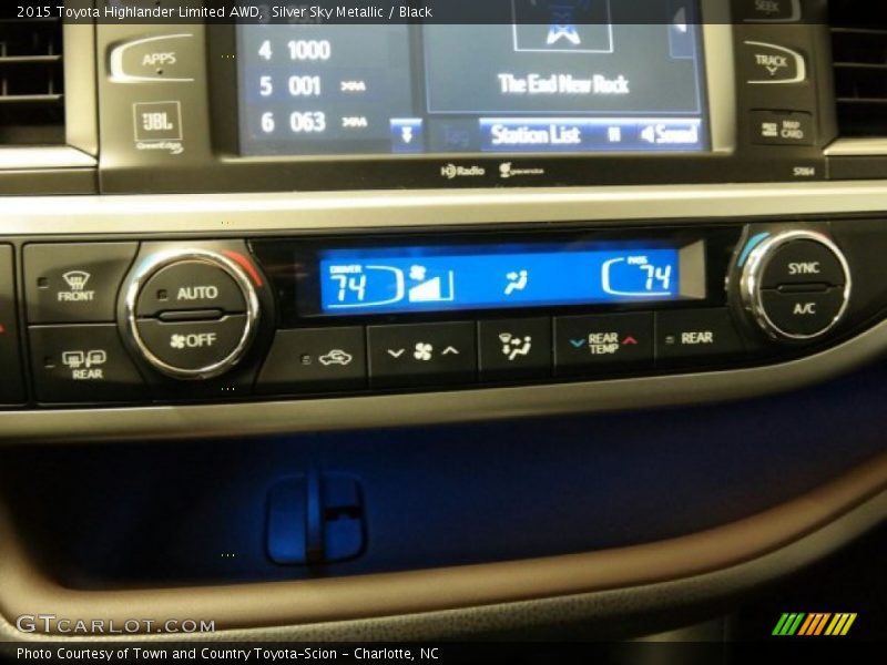 Silver Sky Metallic / Black 2015 Toyota Highlander Limited AWD