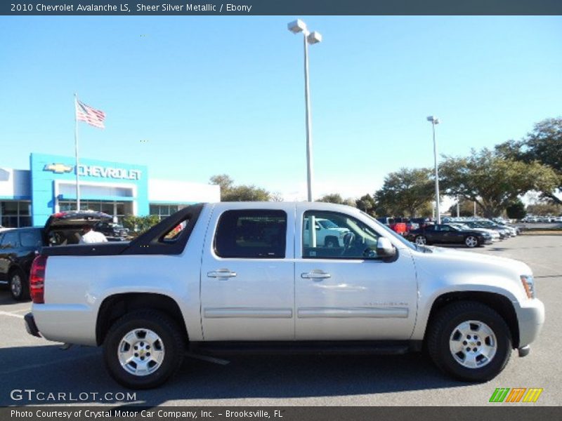 Sheer Silver Metallic / Ebony 2010 Chevrolet Avalanche LS