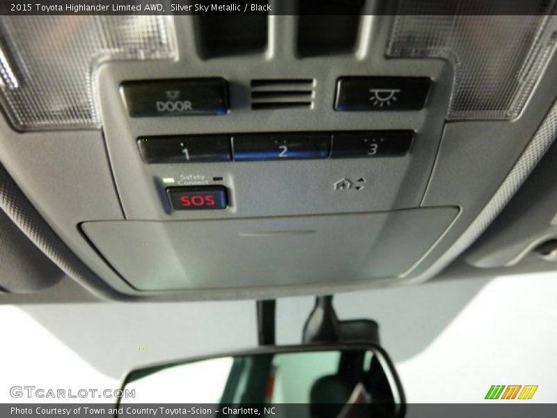 Silver Sky Metallic / Black 2015 Toyota Highlander Limited AWD