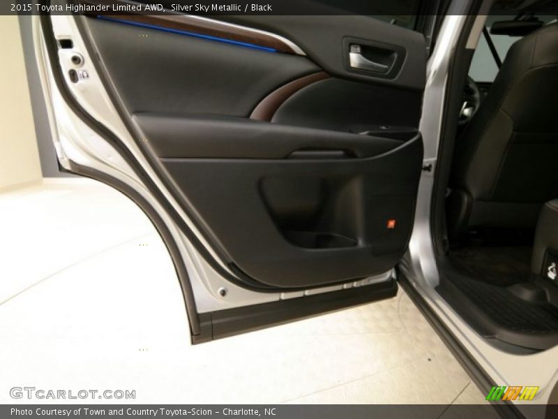Silver Sky Metallic / Black 2015 Toyota Highlander Limited AWD