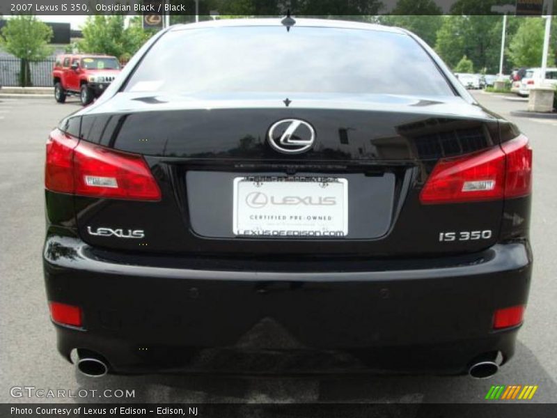 Obsidian Black / Black 2007 Lexus IS 350
