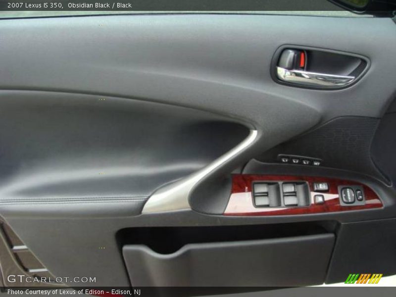 Obsidian Black / Black 2007 Lexus IS 350