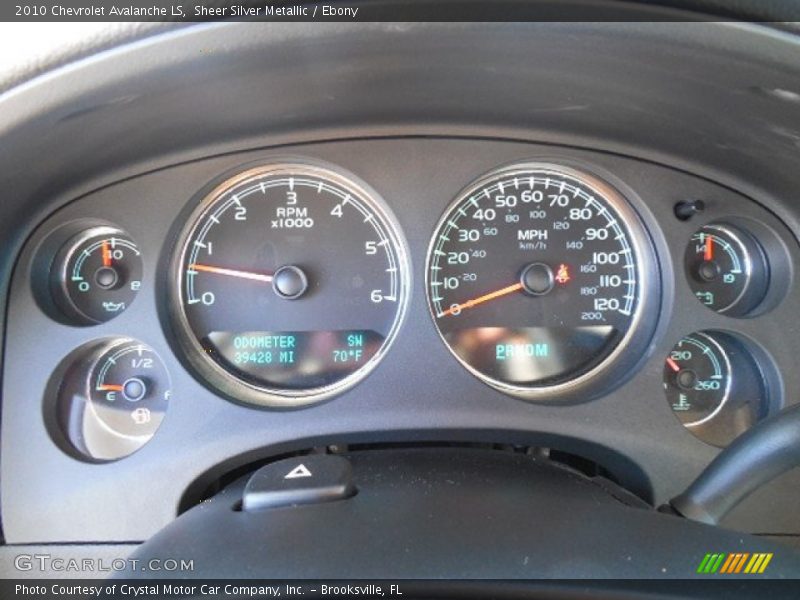 Sheer Silver Metallic / Ebony 2010 Chevrolet Avalanche LS