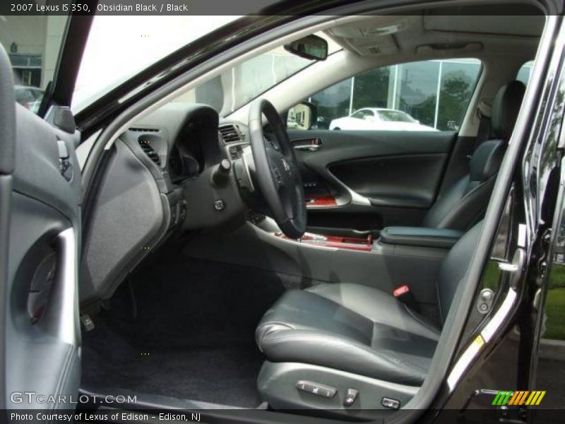 Obsidian Black / Black 2007 Lexus IS 350