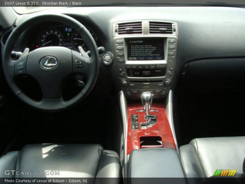 Obsidian Black / Black 2007 Lexus IS 350