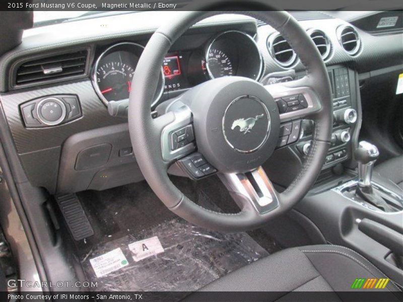 Magnetic Metallic / Ebony 2015 Ford Mustang V6 Coupe