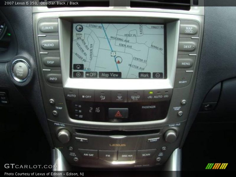 Obsidian Black / Black 2007 Lexus IS 350