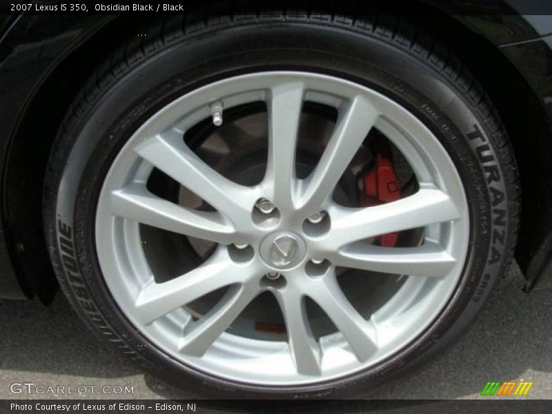 Obsidian Black / Black 2007 Lexus IS 350