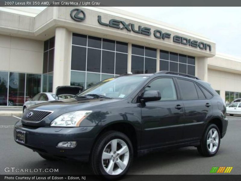 Flint Gray Mica / Light Gray 2007 Lexus RX 350 AWD