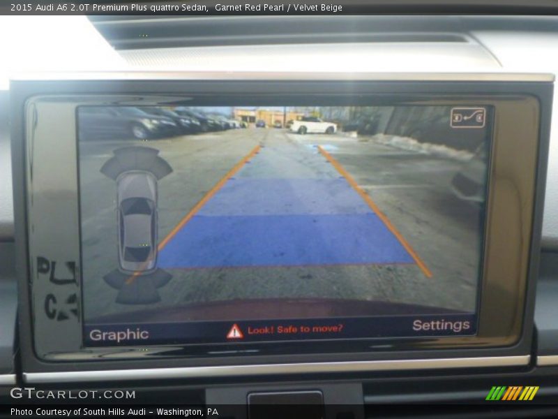 Garnet Red Pearl / Velvet Beige 2015 Audi A6 2.0T Premium Plus quattro Sedan