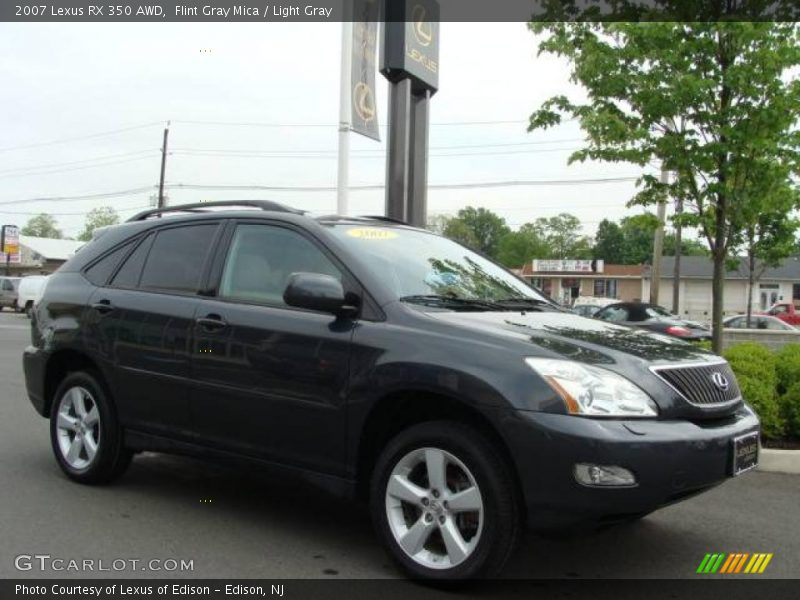 Flint Gray Mica / Light Gray 2007 Lexus RX 350 AWD